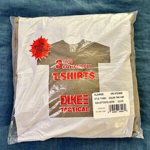 NWT Duke Tactical T-Shirts 3-Pack - Olive Size XL - 50/50 Cotton Poly Blend